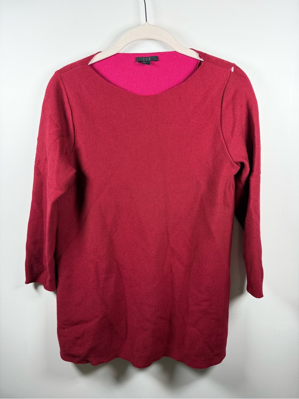 COS | Red Wool Sweater Size S